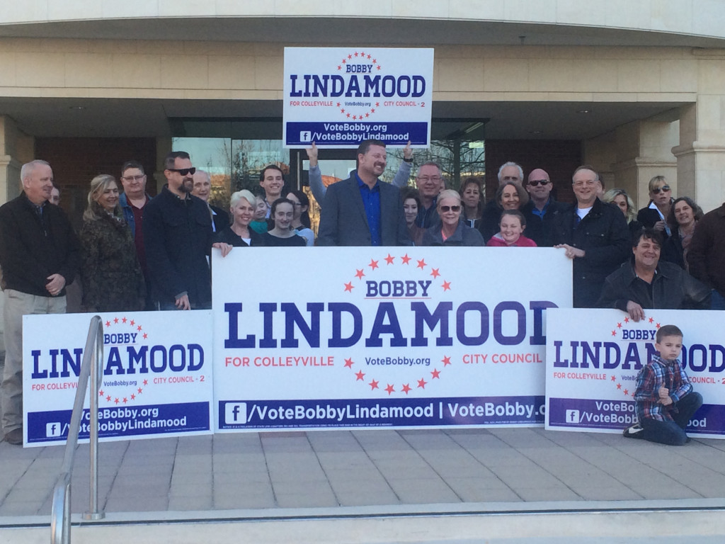 First Candidate Announcement for May City Council Election...Bobby Lindamood for Place 2
