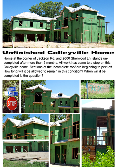 Unfinished Colleyville Home