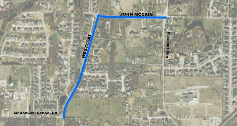 Westcoat Drive and John McCain construction begins in Colleyville