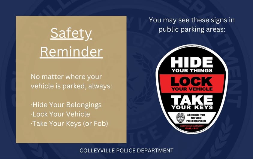 Colleyville Police - Reminder
